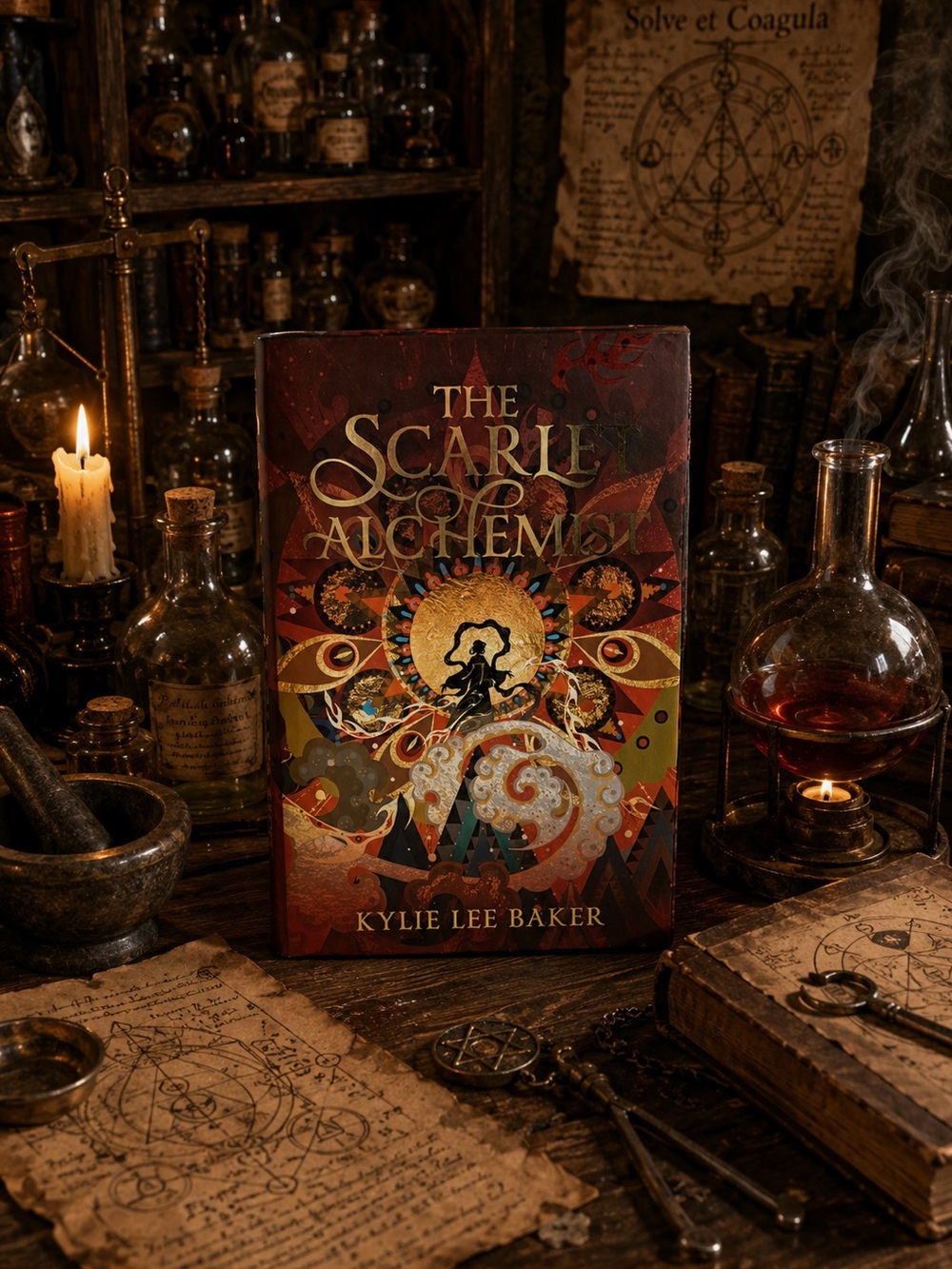 The Scarlet Alchemist Hardcover FairyLoot Exclusive Edition by Kylie Lee Baker